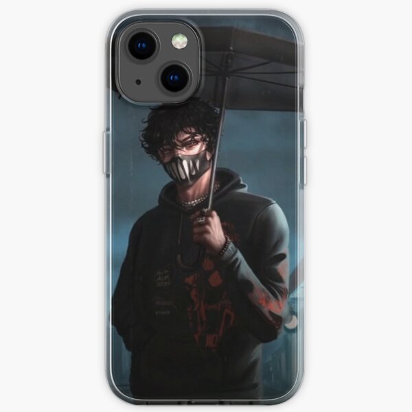 Corpse Husband Under Umbrella iPhone Soft Case RB2112 product Offical Corpse Husband Merch