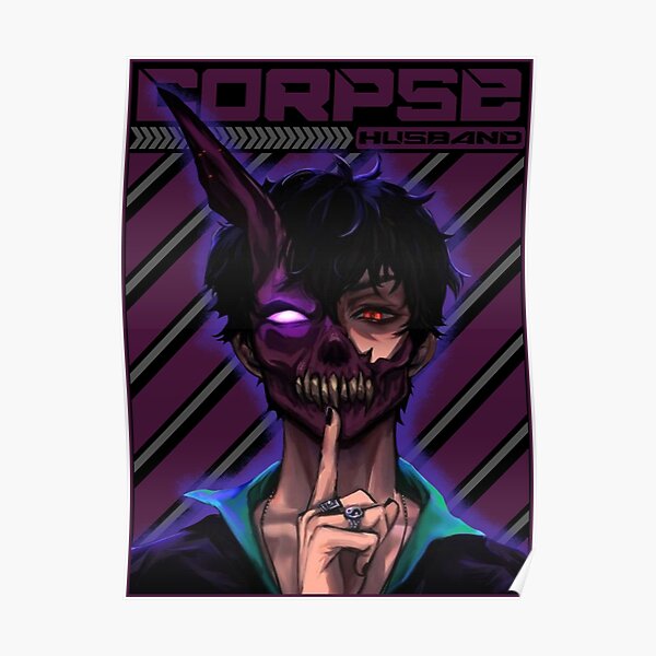 CORPSE HUSBAND TECHNO Poster RB2112 product Offical Corpse Husband Merch