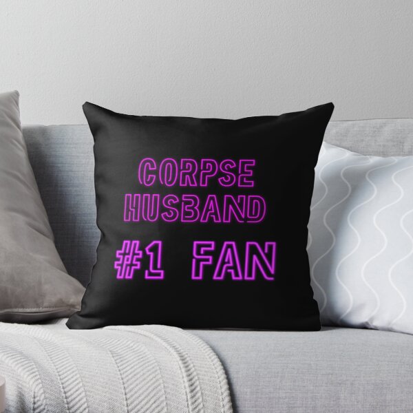 Corpse Husband # 1 fan Throw Pillow RB2112 product Offical Corpse Husband Merch