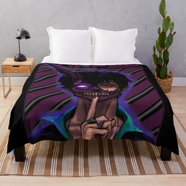 CORPSE HUSBAND TECHNO Throw Blanket RB2112 product Offical Corpse Husband Merch