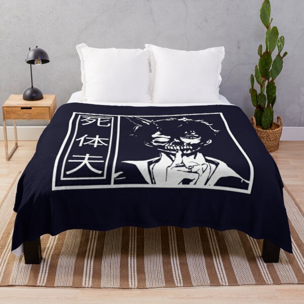 Corpse Husband Japanese Text Light  Corpse Husband Throw Blanket RB2112 product Offical Corpse Husband Merch