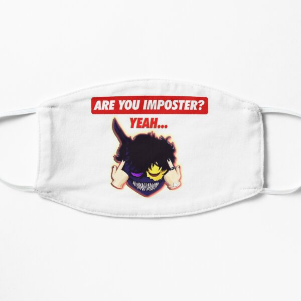 Corpse husband -Are you imposter ? Flat Mask RB2112 product Offical Corpse Husband Merch